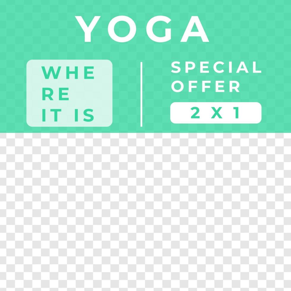 Yoga-Feed-Design-Social-Media-Post-Vorlage vektor