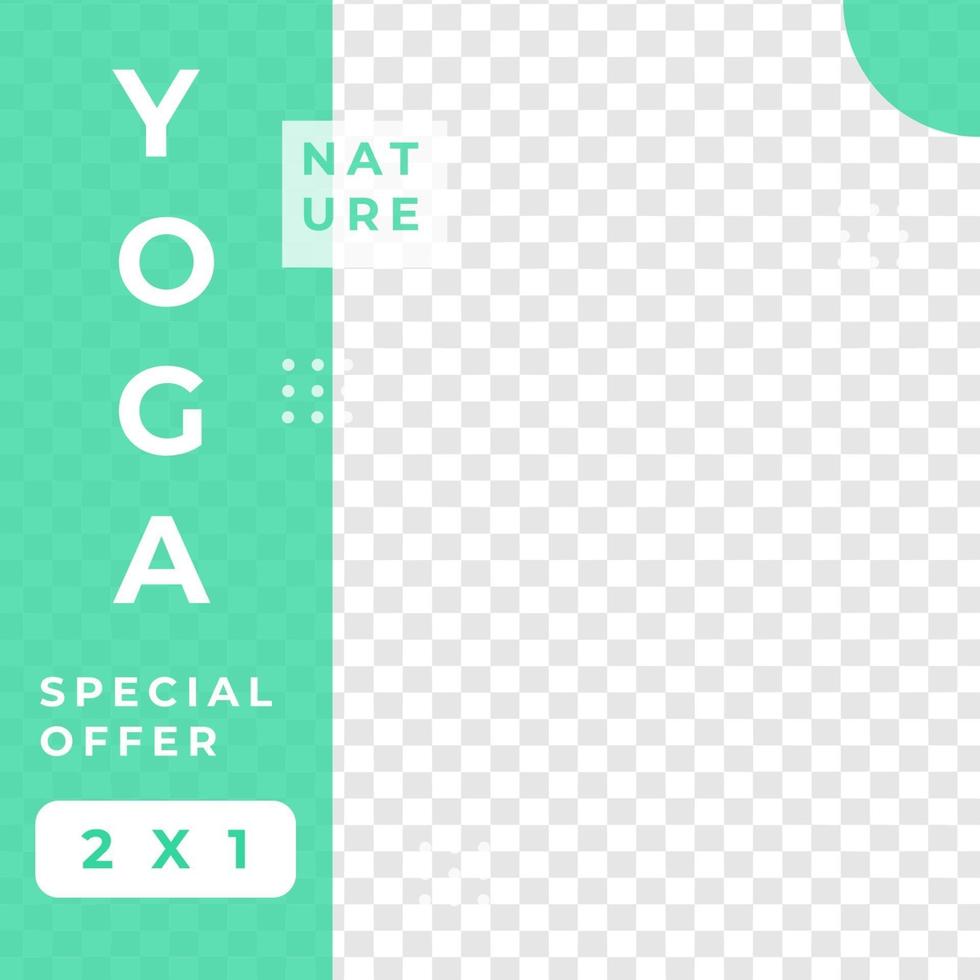 Yoga-Feed-Design-Social-Media-Post-Vorlage vektor