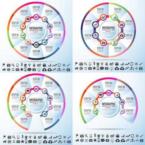 Infografiken-Designvorlage vektor