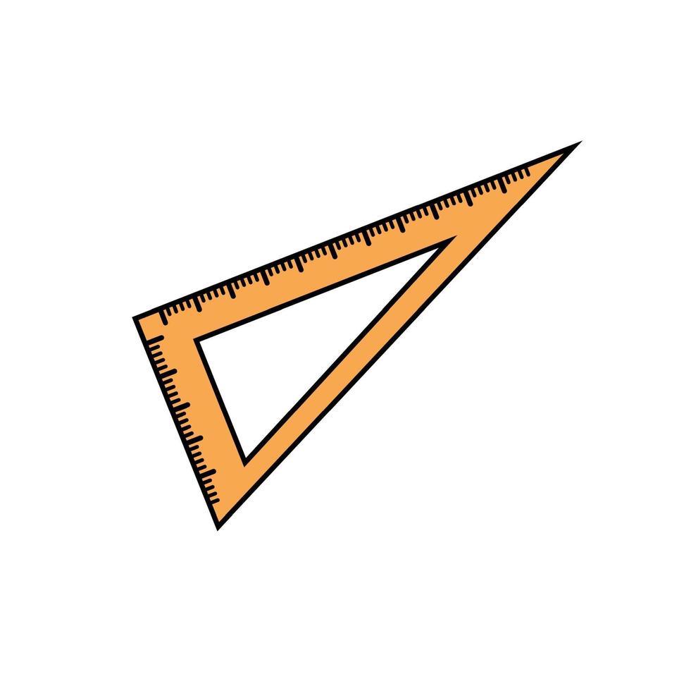 Lineal-Vektor-Illustration isoliert für zurück zu Schulplakat vektor