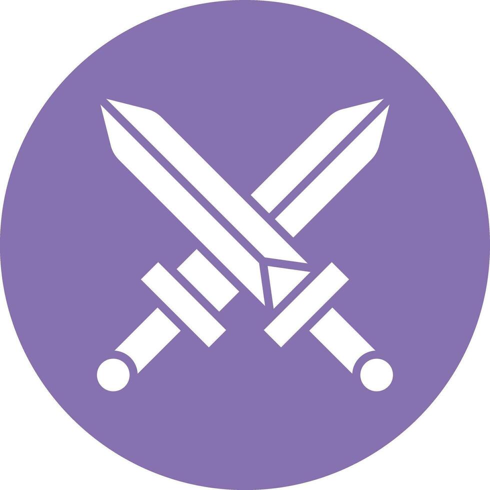 Schwerter-Vektor-Icon-Design-Illustration vektor
