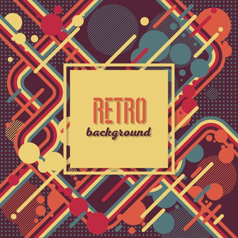 Gammal retro vintage stil design mall vektor