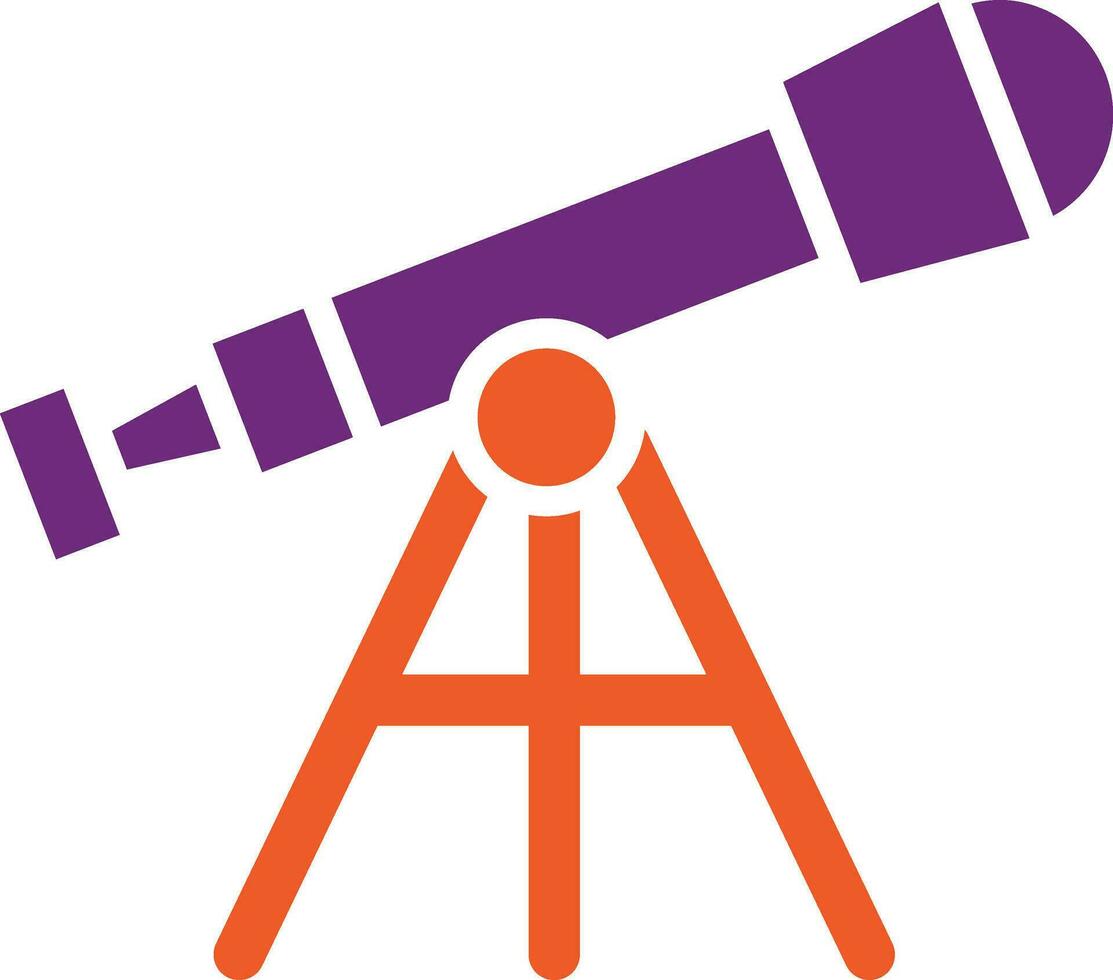 Teleskop-Vektor-Icon-Design-Illustration vektor