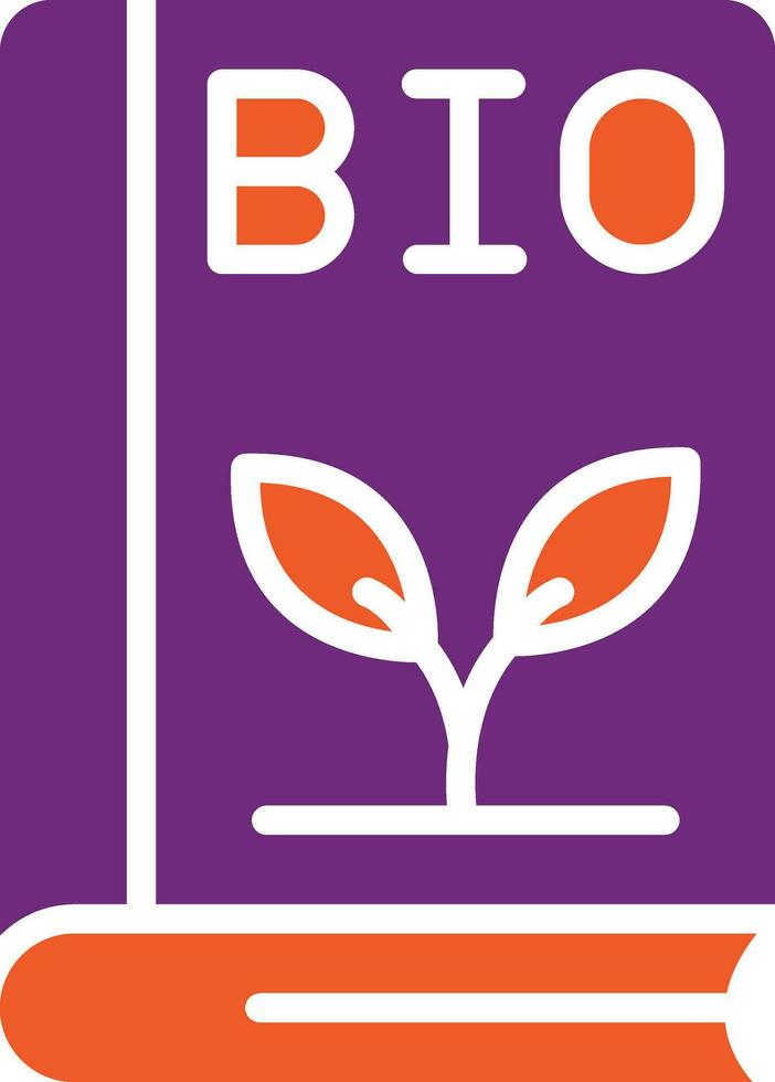 Bio-Buch-Vektor-Icon-Design-Illustration vektor