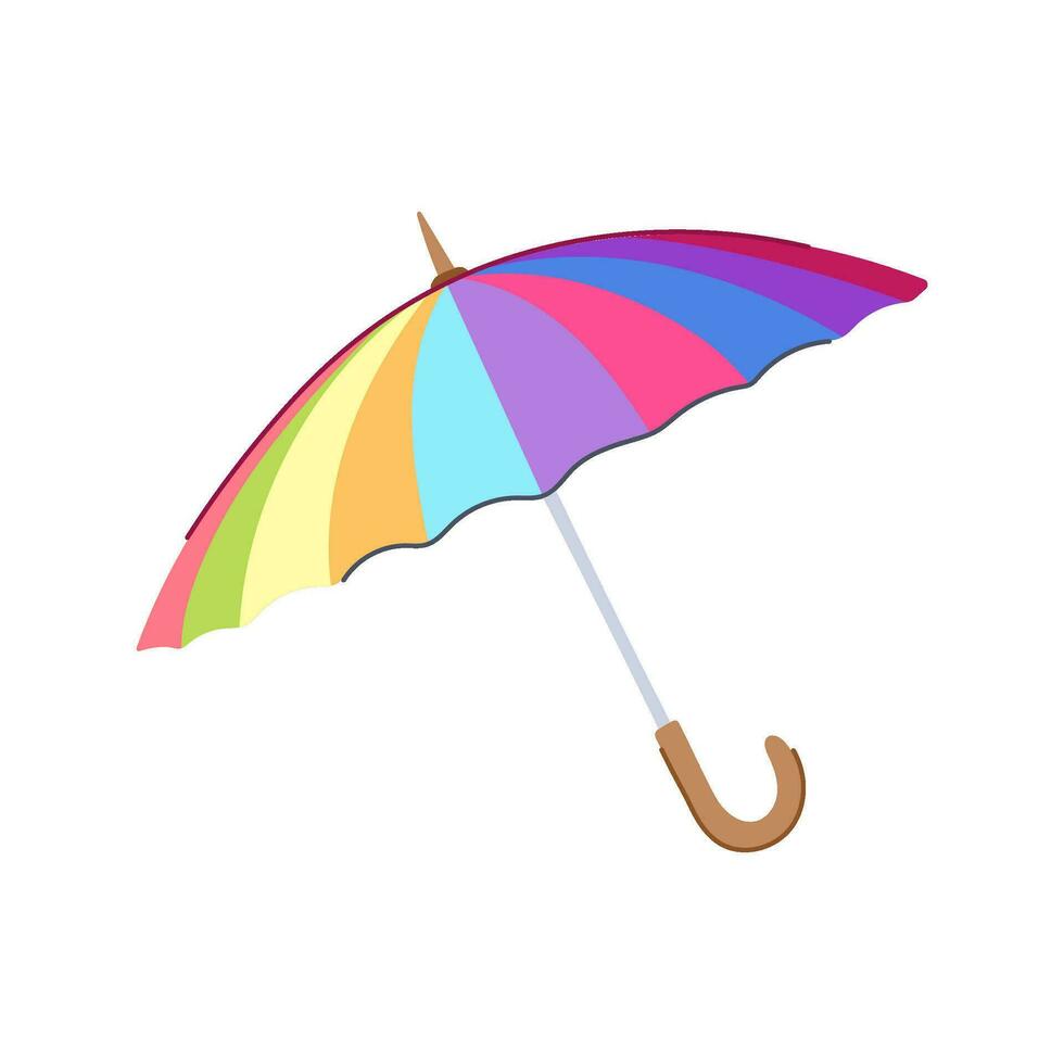 skydda paraply tecknad serie vektor illustration