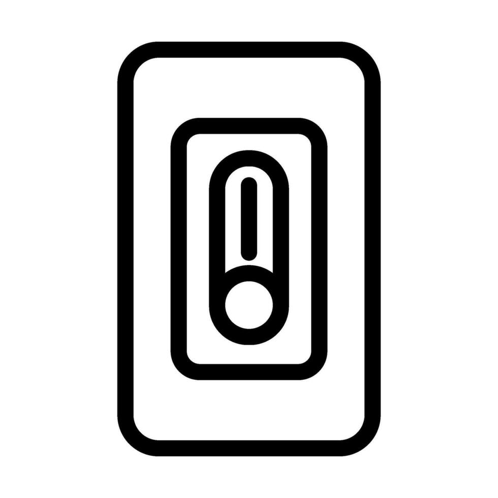 Clever Dimmer Schalter Zuhause Linie Symbol Vektor Illustration