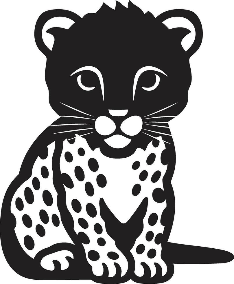 ein wild Erklärung schwarz Leopard Logo das heftig Jäger schwarz Vektor Leopard Emblem