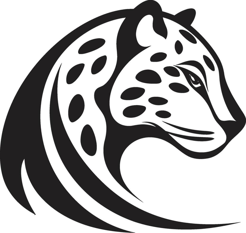 majestätisch Herumtreiber glatt branding künstlerisch Gepard Symbol monochromatisch Schönheit vektor