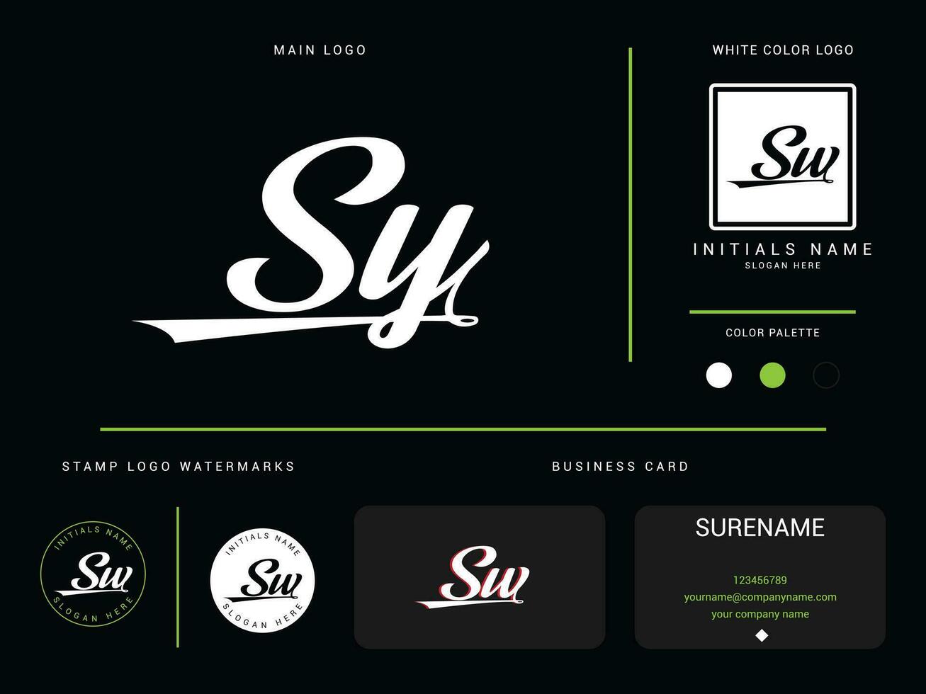 bekleidung sy Luxus Logo, minimalistisch Mode sy Logo Symbol und branding Design vektor