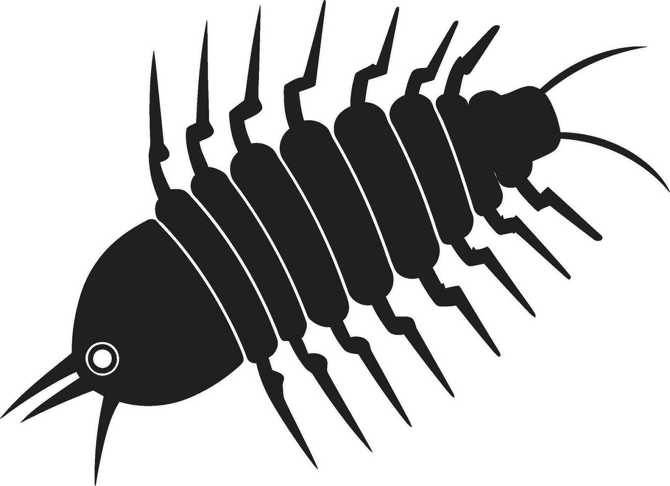 elegant Insekt Majestät Vektor Schönheit nachtaktiv nautisch Brillanz schwarz Silberfisch Symbol