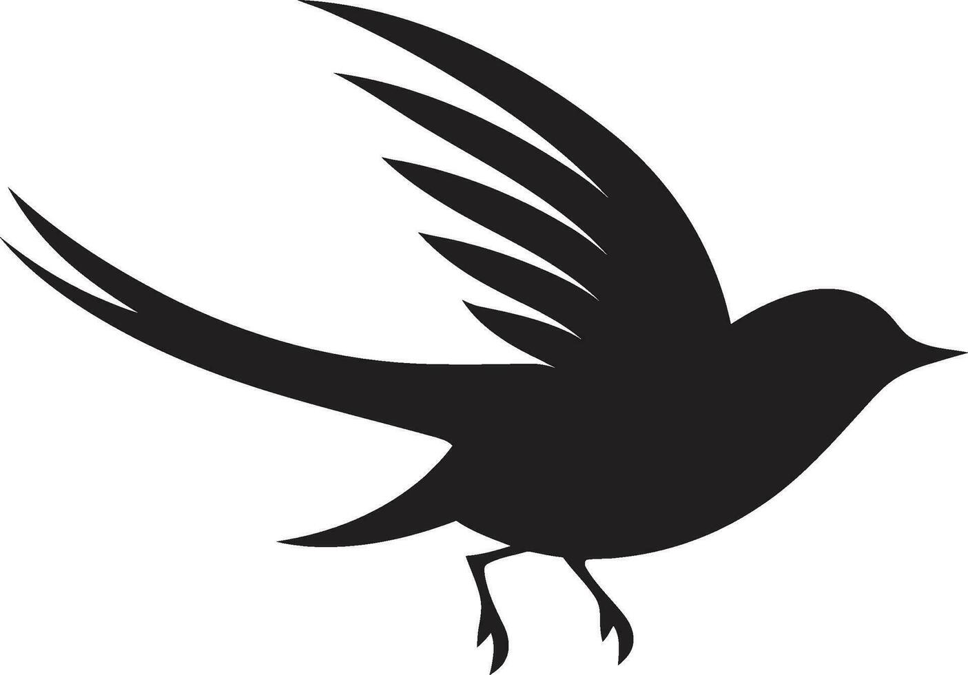 künstlerisch Eisvogel Symbol Taube im Silhouette vektor