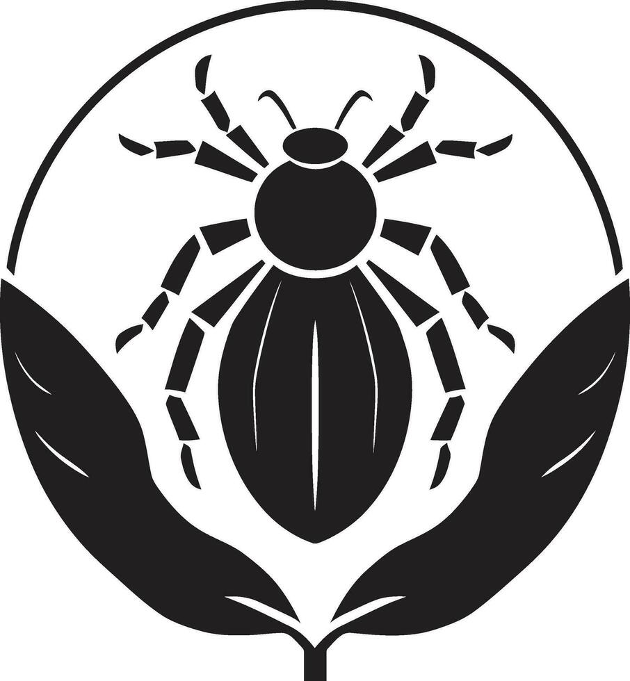 djärv svart bladlus ikon vektor logotyp briljans bladlus skönhet i svart vektor symbol av nåd