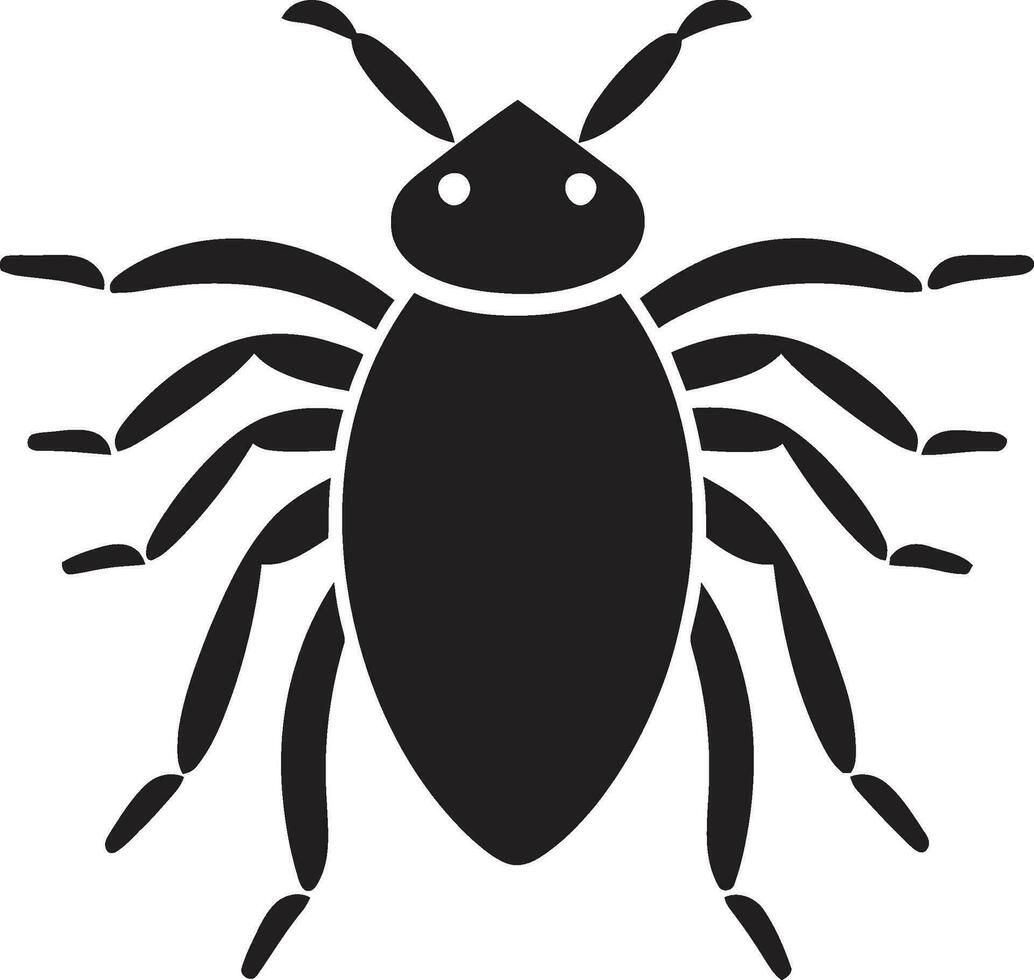 svart vektor bladlus en modern emblem av nåd minimalistisk elegans svart bladlus ikon i vektor