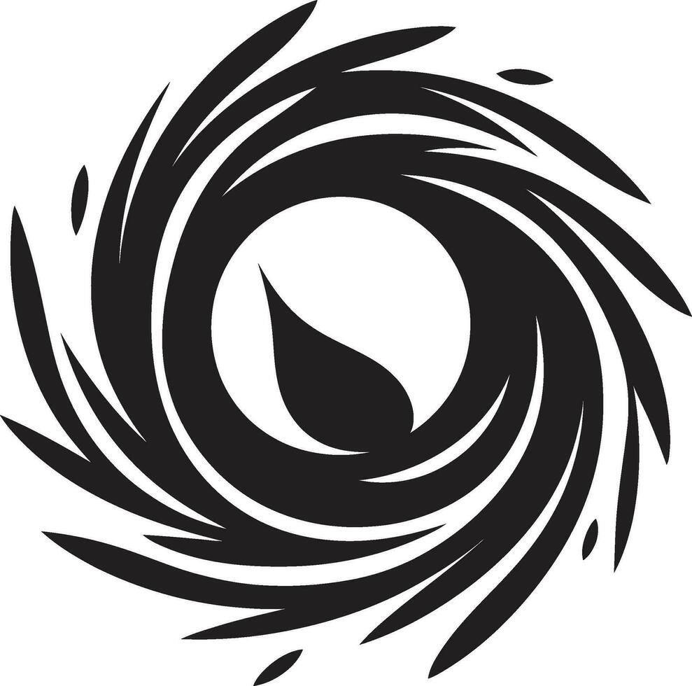 Eleganz im einfarbig schwarz Vogel Nest Symbol Pflege Design Vogel Nest Symbol im schwarz vektor