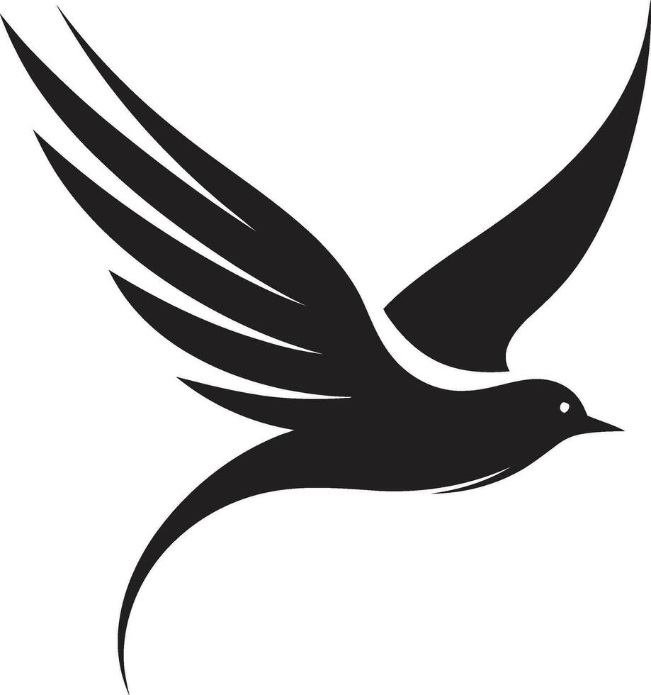 kungsfiskare förträfflighet abstrakt kolibri emblem vektor