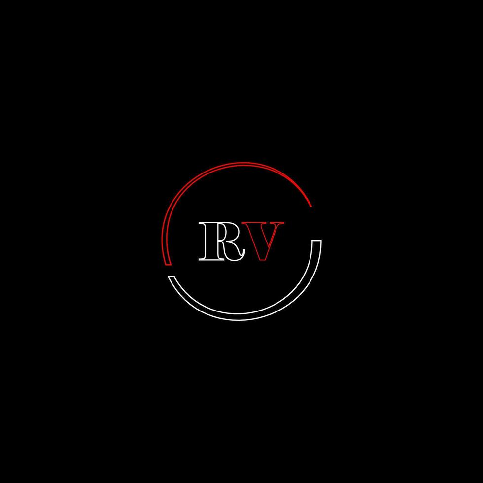 rv kreativ modern Briefe Logo Design Vorlage vektor