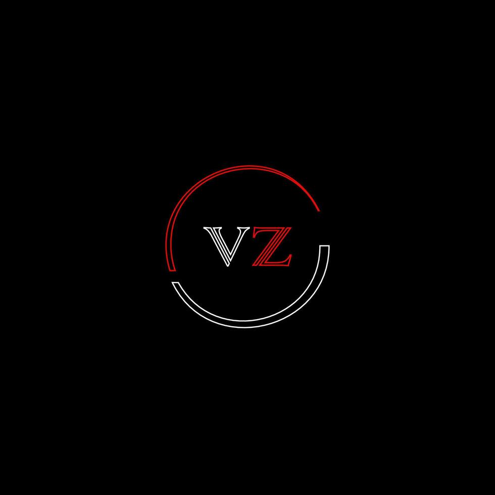 vz kreativ modern brev logotyp design mall vektor