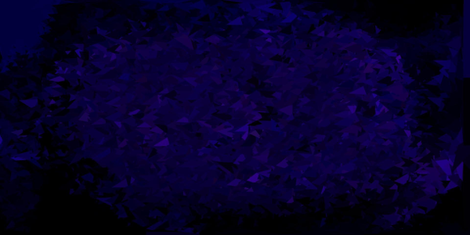 abstrakte Dreiecksschablone des dunklen lila Vektors. vektor