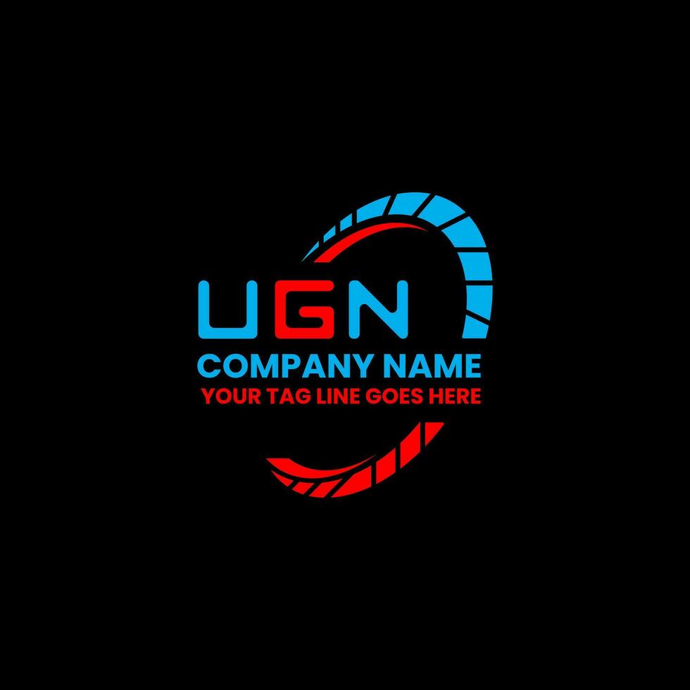 ugn Brief Logo Vektor Design, ugn einfach und modern Logo. ugn luxuriös Alphabet Design