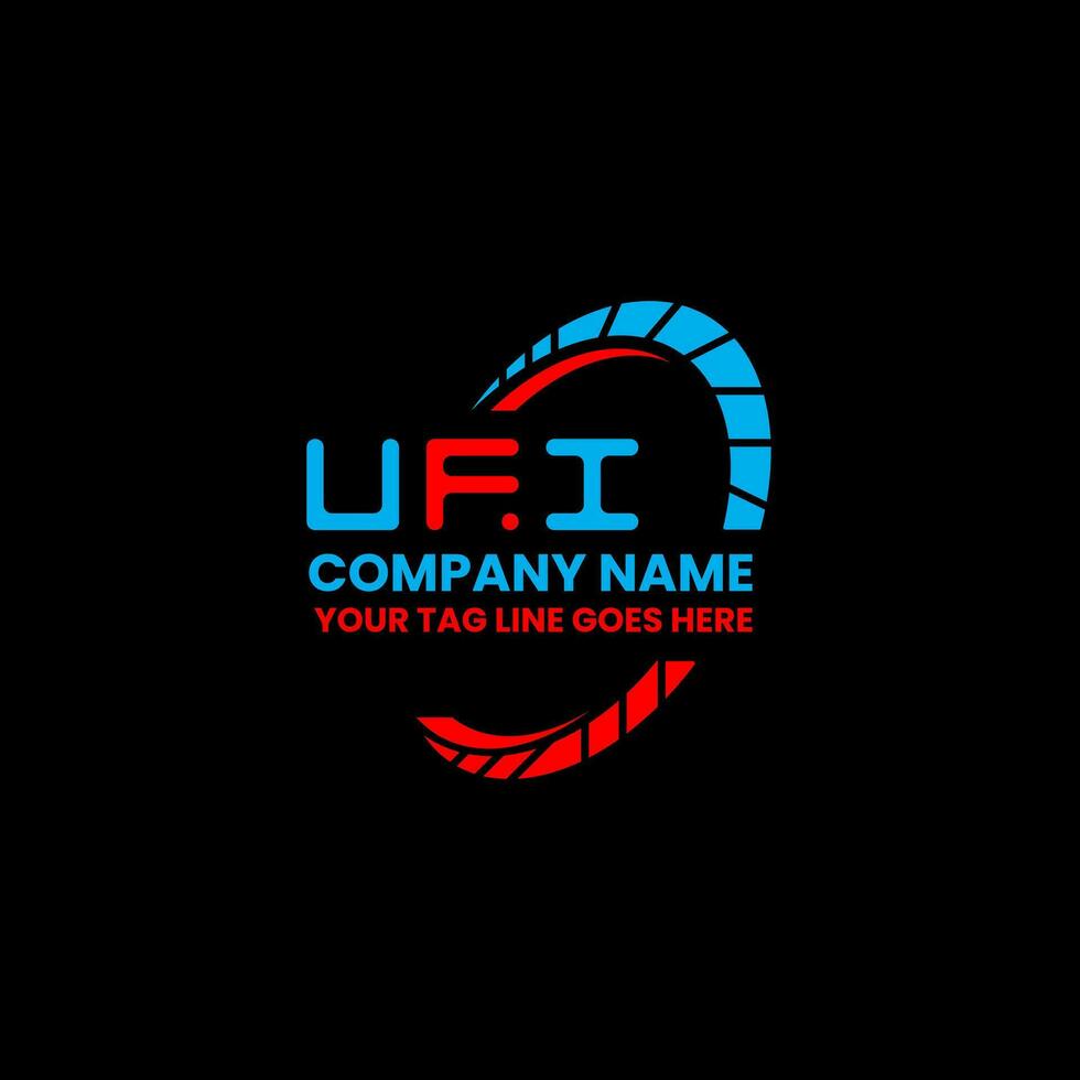 ufi brev logotyp vektor design, ufi enkel och modern logotyp. ufi lyxig alfabet design