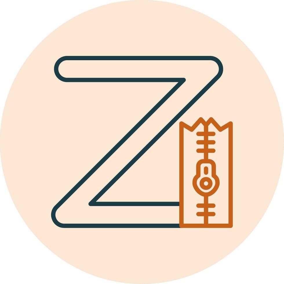 klein z Vektor Symbol