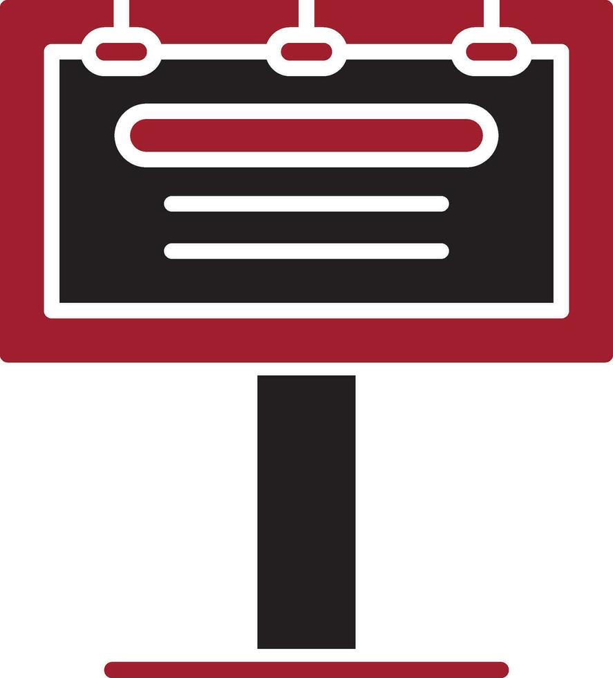 Billboard-Vektor-Symbol vektor