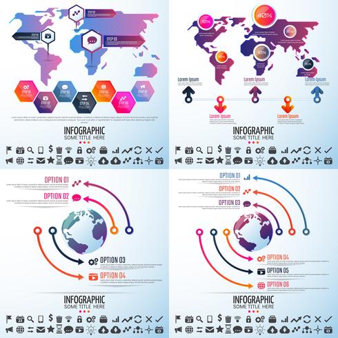 Infografiken-Designvorlage vektor