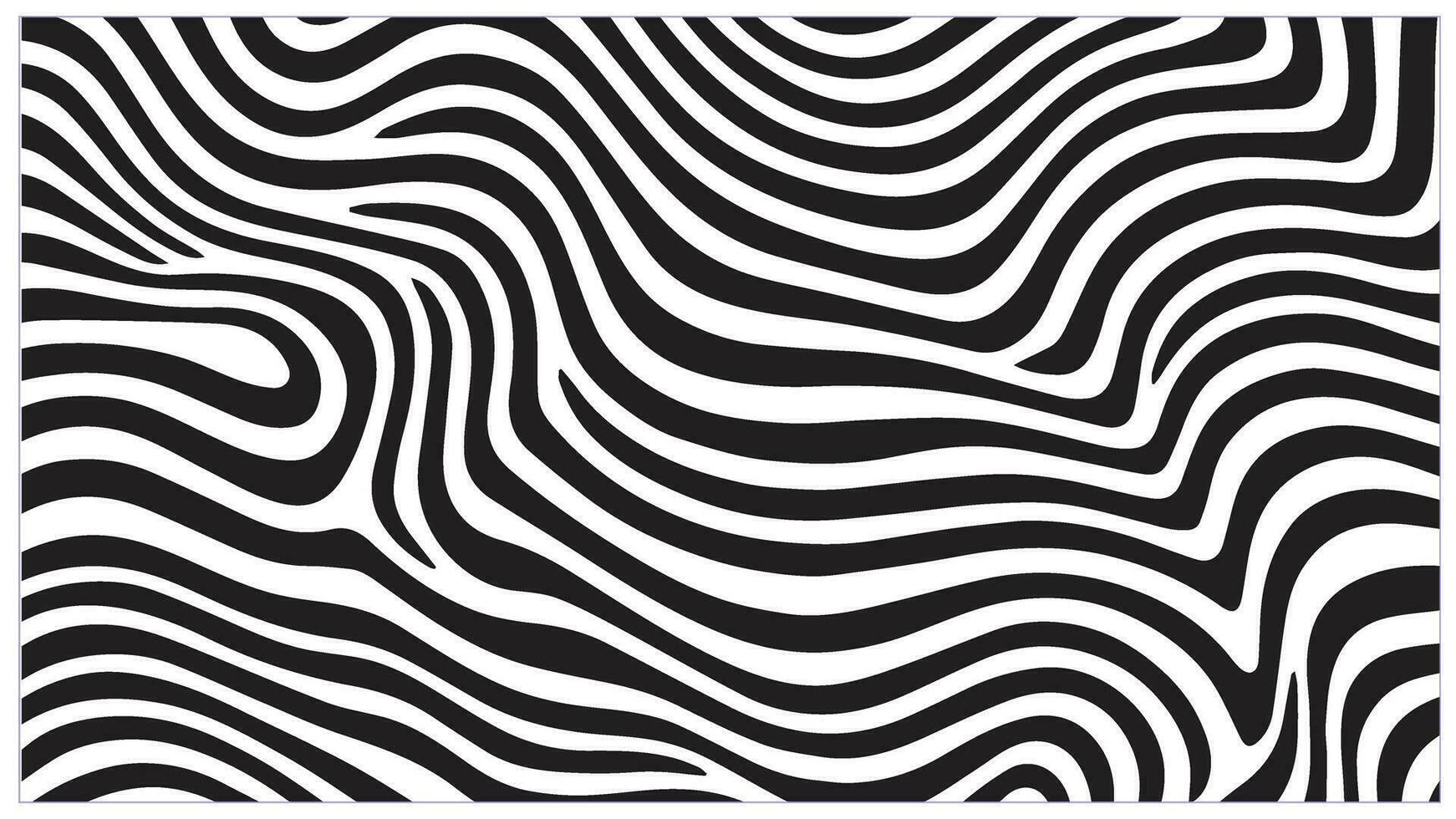 Zebra Muster abstrakt geometrisch verstört Welle Hintergrund. schwarz und Weiß 3d Strudel Objekte Formen. Minimalismus immer noch Leben Stil kostenlos Vektor