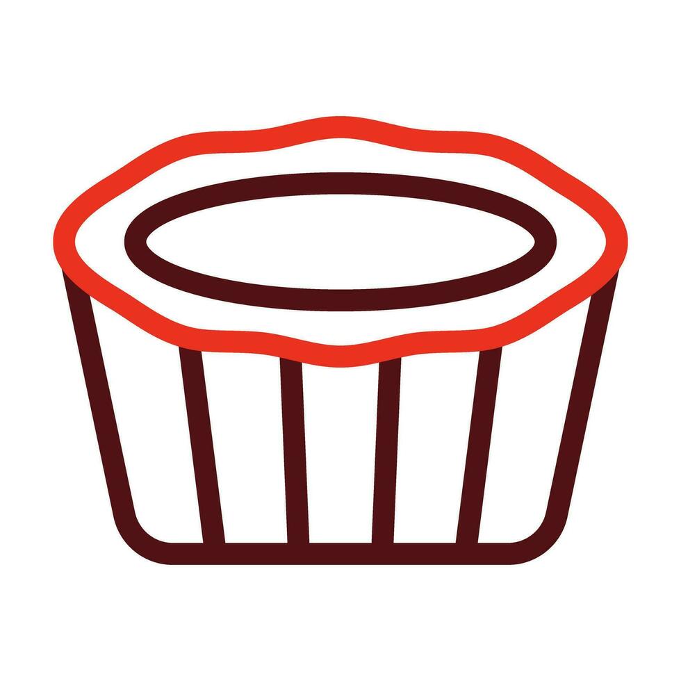 Torte Vektor dick Linie zwei Farbe Symbole zum persönlich und kommerziell verwenden.