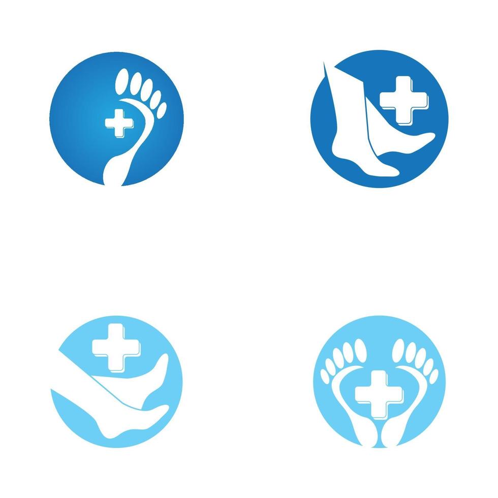 fotvård hälsa ikon och symbol vektor