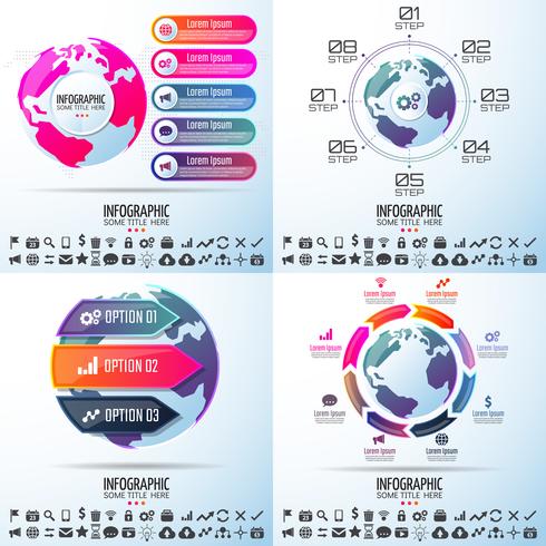 Infographics Design Mall vektor