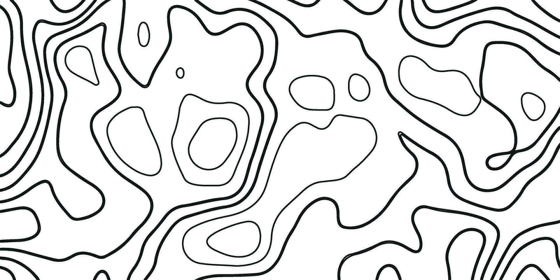 topografisk bakgrund. abstrakt vågig och böjd rader bakgrund. abstrakt mönster med rader. bakgrund av de topografisk Karta. abstrakt geometrisk topografisk kontur Karta bakgrund vektor