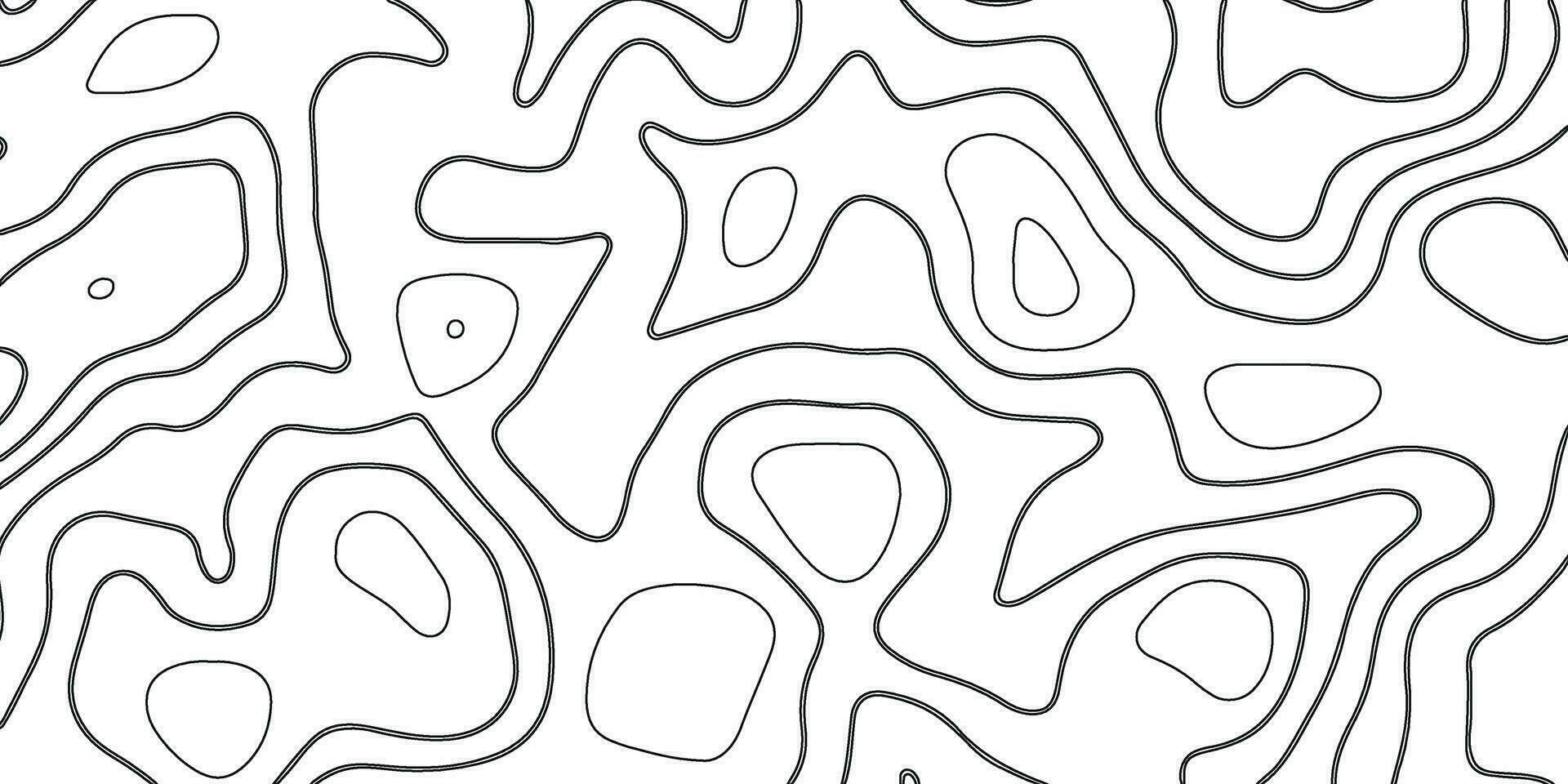 abstrakt topografisch Konturen Karte Hintergrund. Hintergrund von topografisch Linie vektor