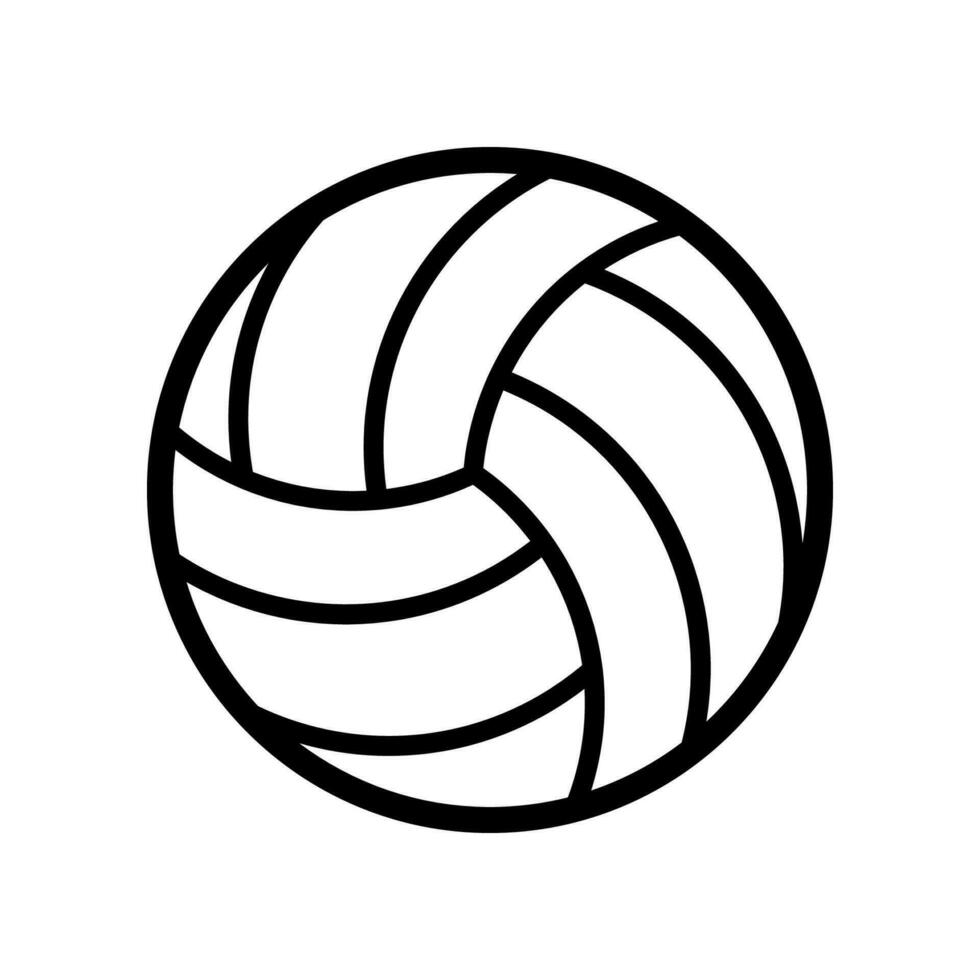 volleyboll ikon isolerat på vit bakgrund. vektor