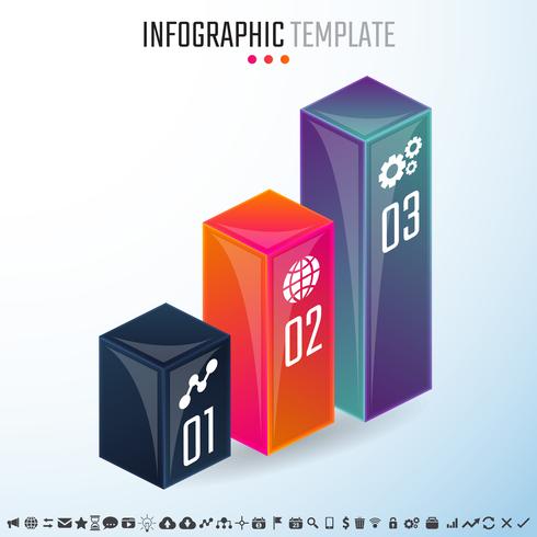 Infografiken-Designvorlage vektor