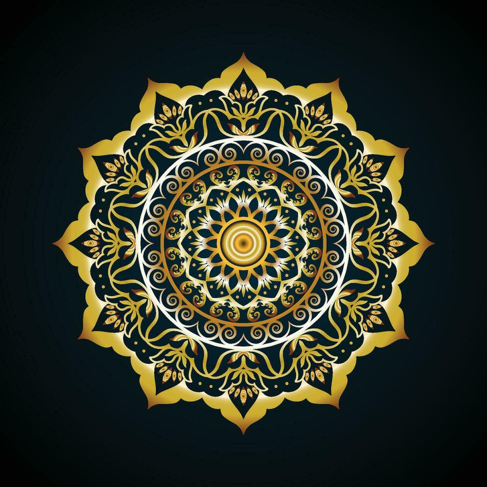 luxuriös Mandala Design vektor