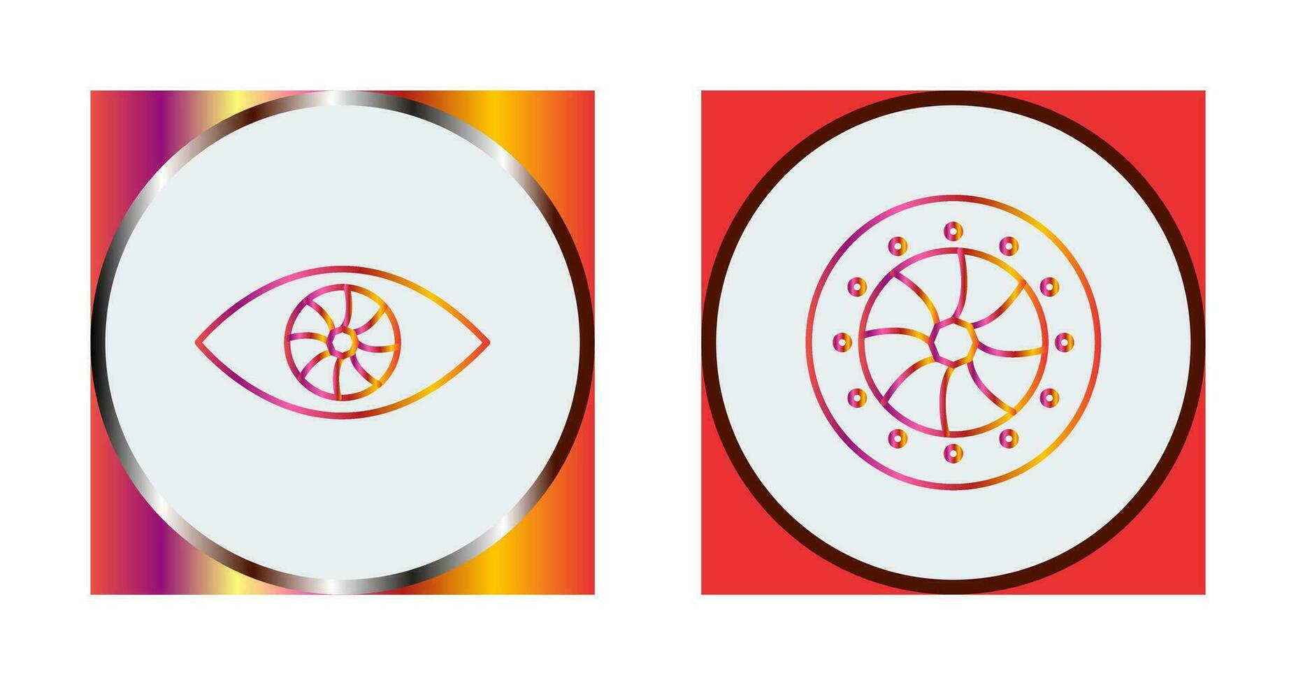 Auge und optisch Membran Symbol vektor