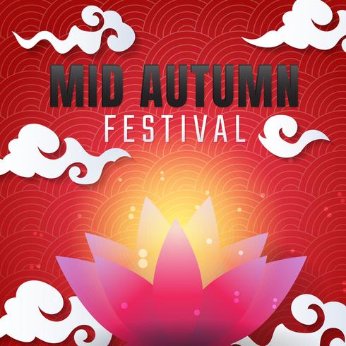 Mid Autumn Festival Vector bakgrund