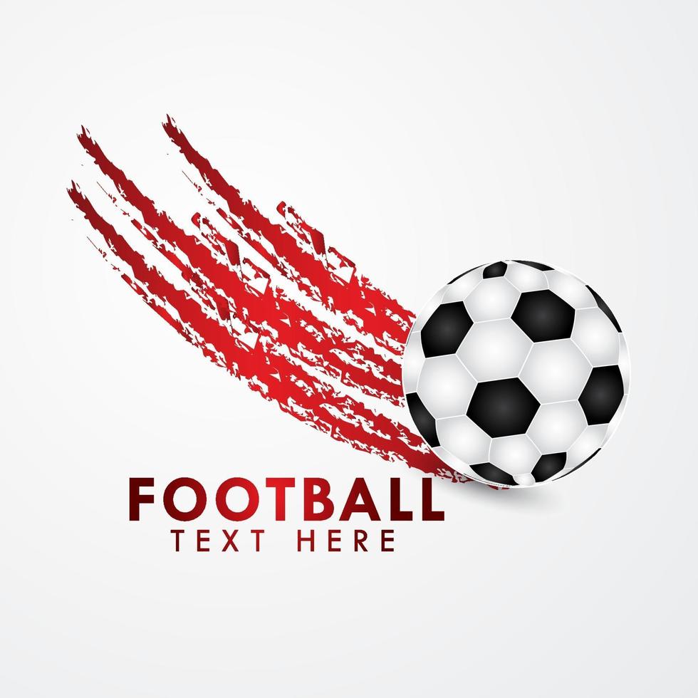 Fußballdesign für Hintergrundwerbung vektor
