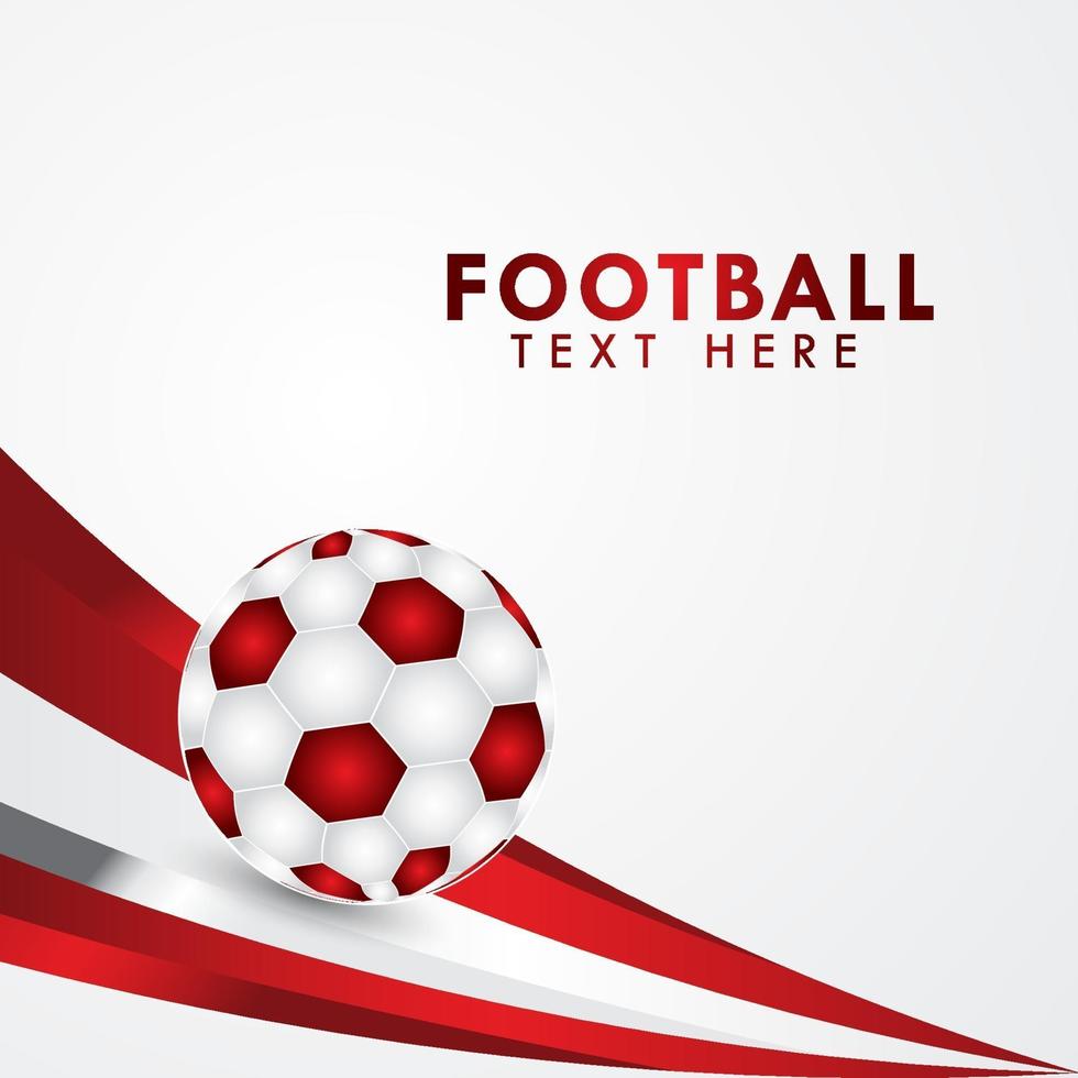 Fußballdesign für Hintergrundwerbung vektor