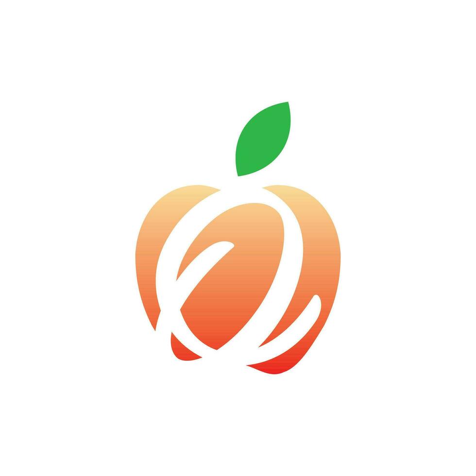 Brief Ö Logo Design mit Apfel Vektor Elemente zum natürlich Anwendung, Ökologie Illustration Design Vorlage