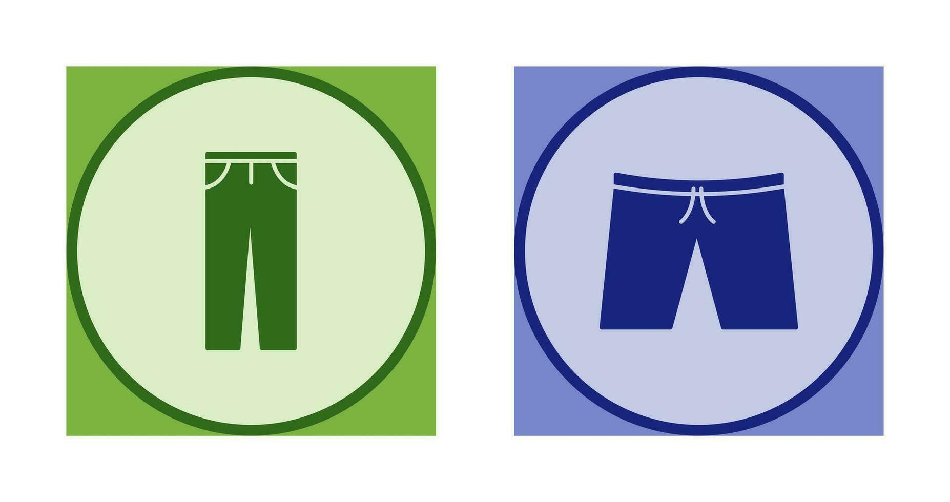 byxor och shorts ikon vektor