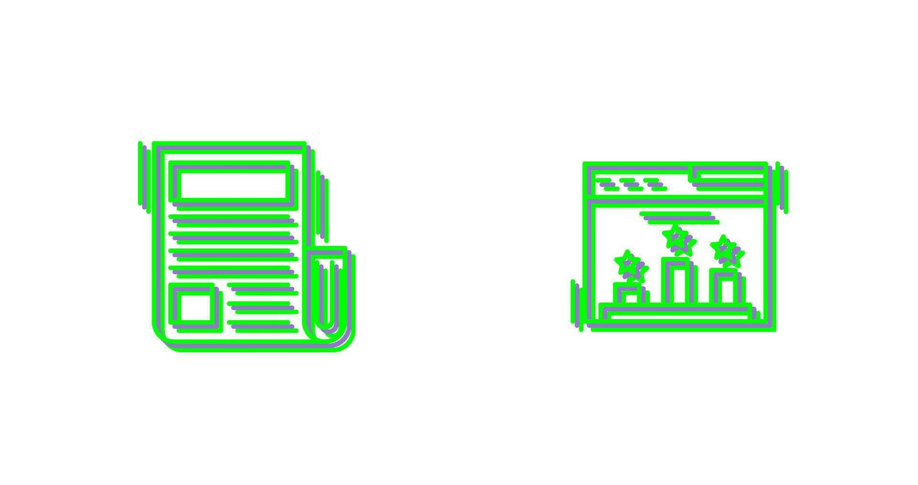 Nyheter och ranking ikon vektor