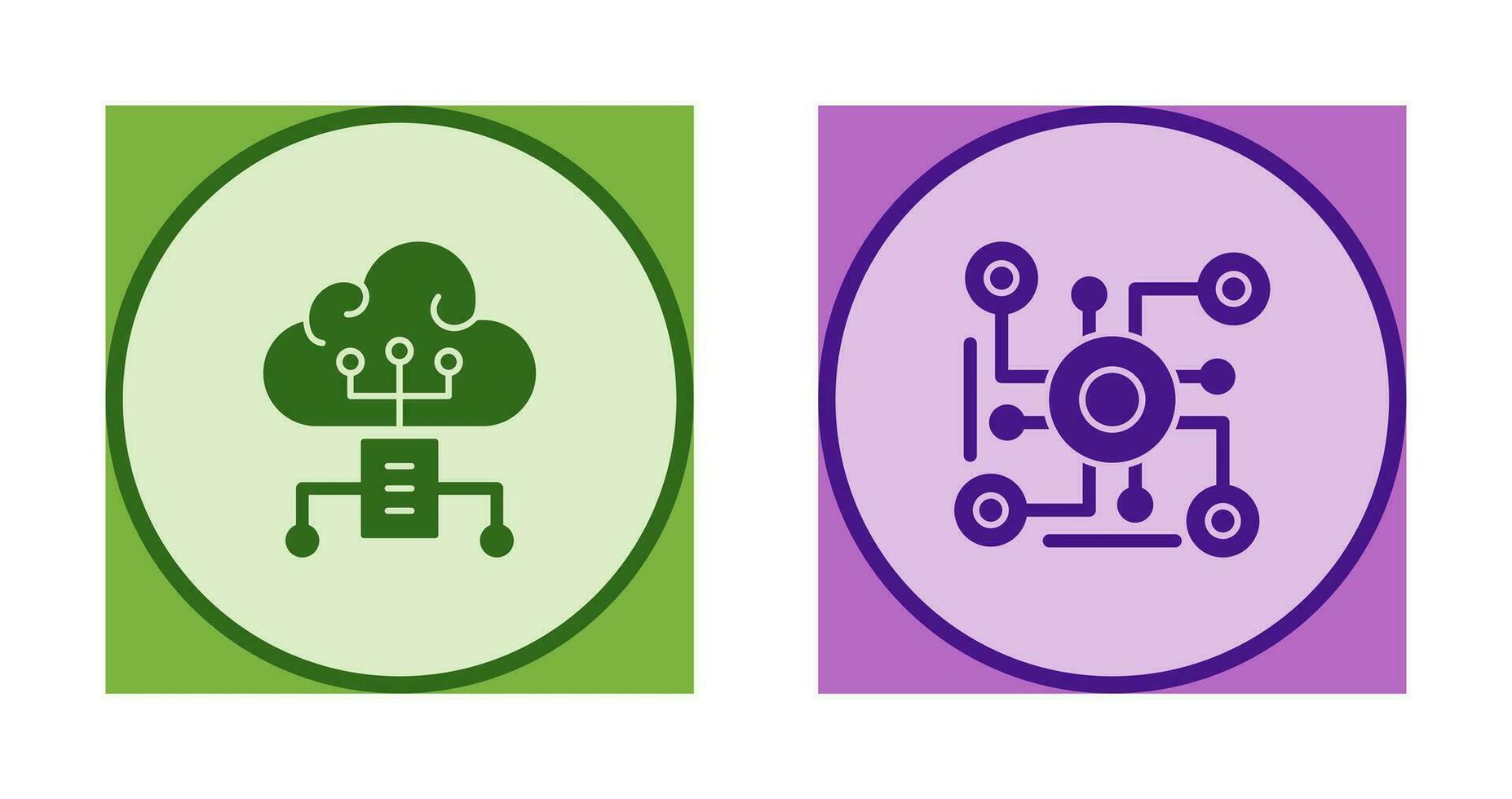 Wolke Computing und Verbindung Symbol vektor