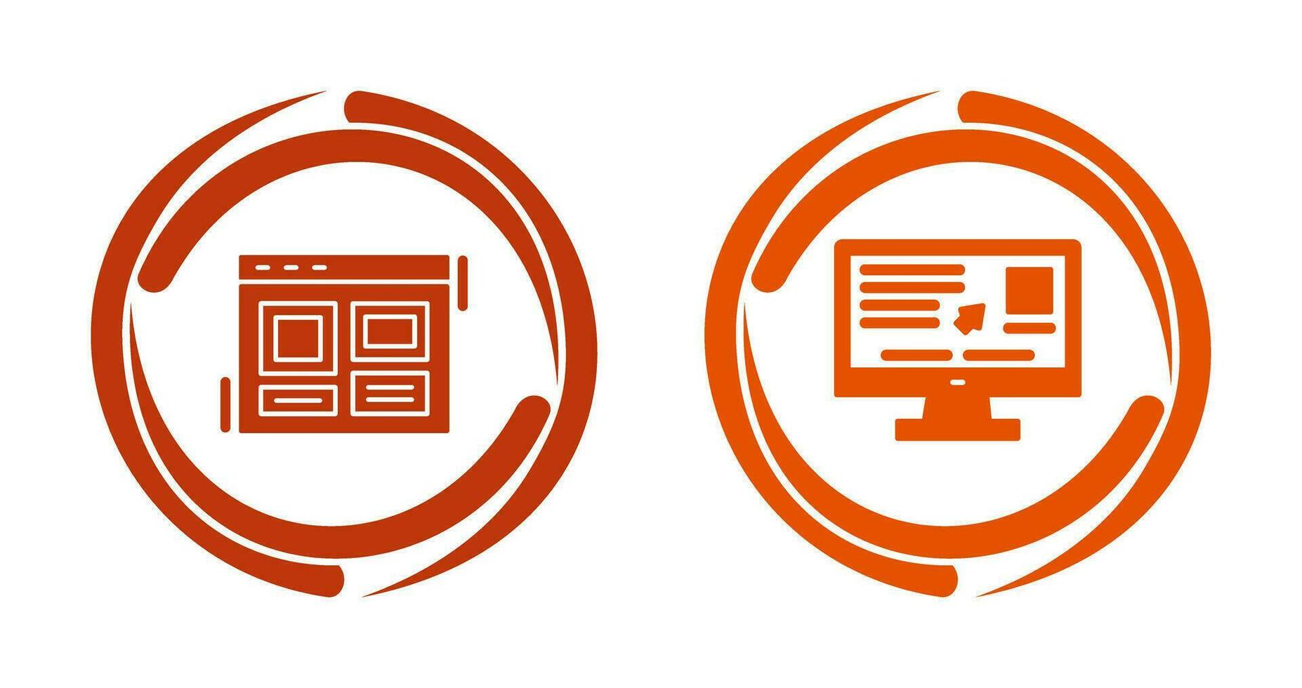 Layout und Benutzerfreundlichkeit Symbol vektor