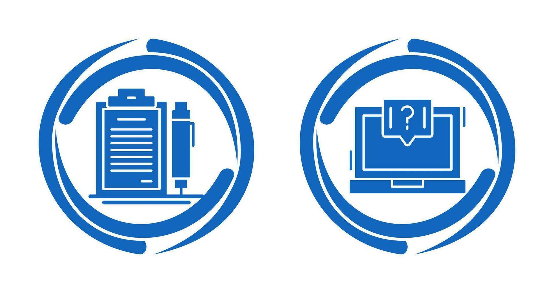 Vertrag und Frage Symbol vektor