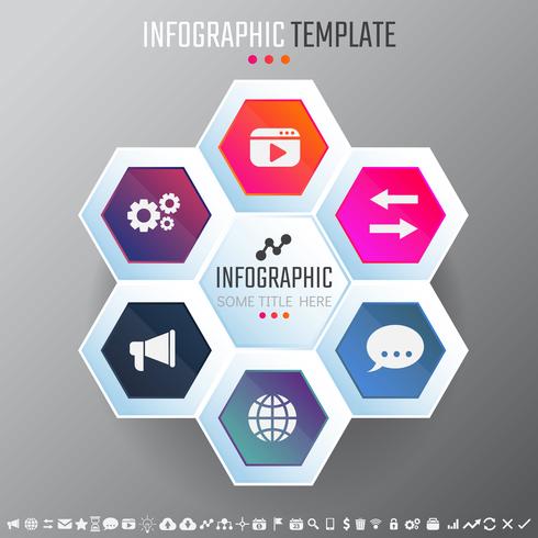 Infografiken-Designvorlage vektor