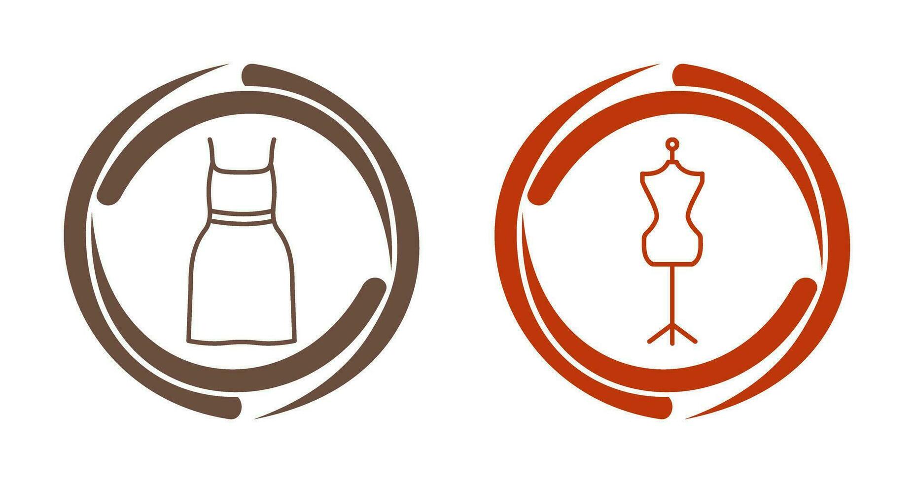 Cocktail Kleid und Kleid Halter Symbol vektor