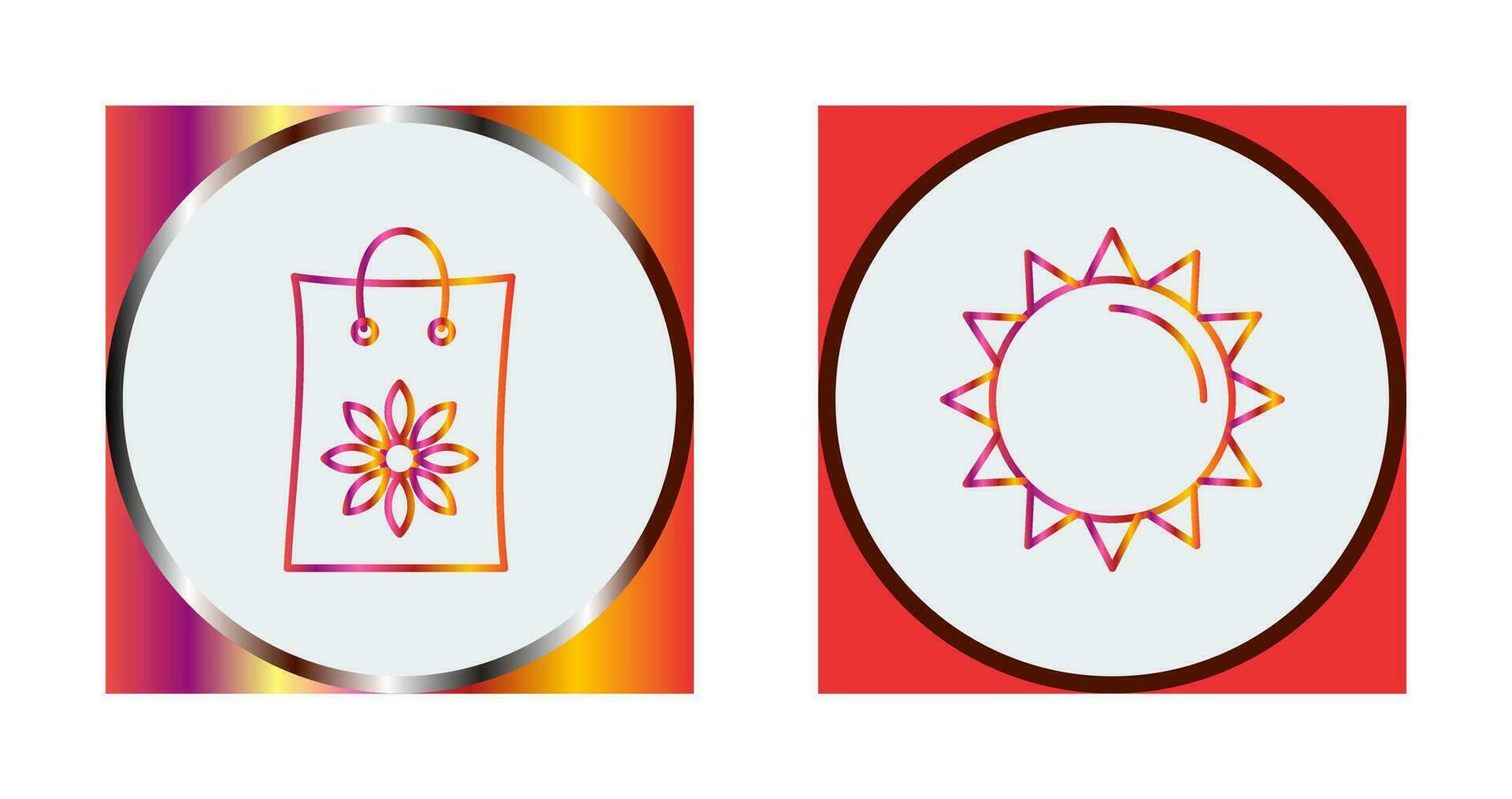 Pestizid Taschen und Sonne Symbol vektor