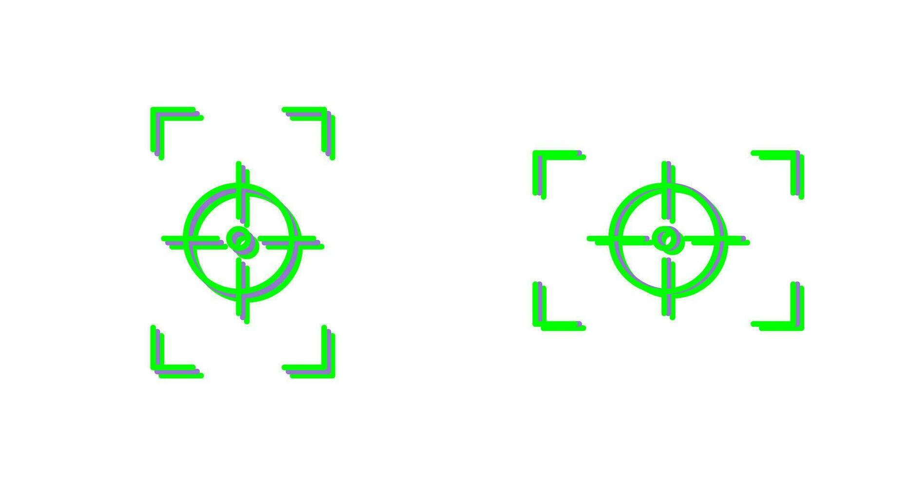 Fokus Vertikale und Fokus horizontal Symbol vektor